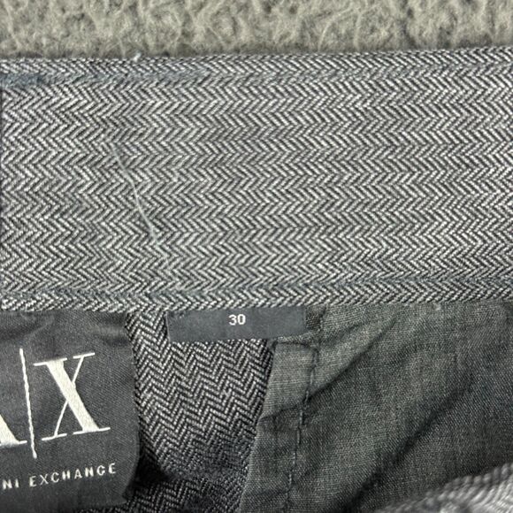 Armani Exchange Pants Mens 30x30 Gray Cargo Pants Slim Fit Wool Blend Designer - Picture 4 of 15